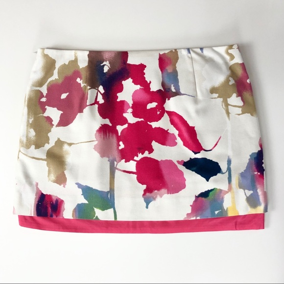 Diane Von Furstenberg Garden Floral Mini Skirt - Picture 1 of 14